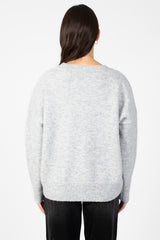 Lyla + Luxe® Heart Stitch Crew Neck Sweater