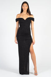 Greta Side Slit Maxi Gown