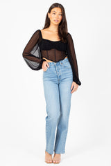 Rosanna Mesh Bustier Blouse