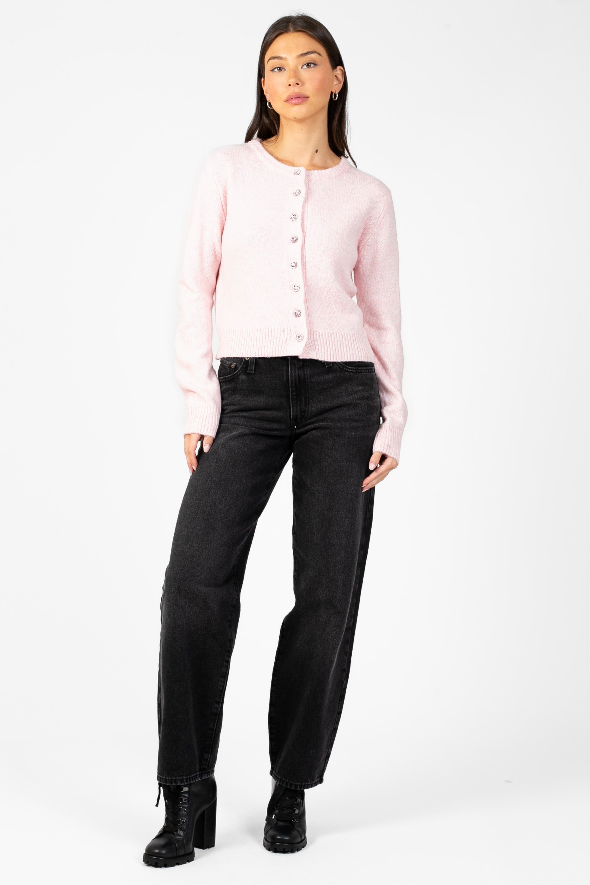 Lyla + Luxe® Aisha Crystal Cardigan