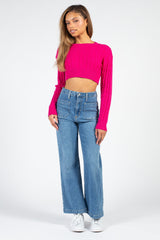 Laurent Crop Knit Sweater